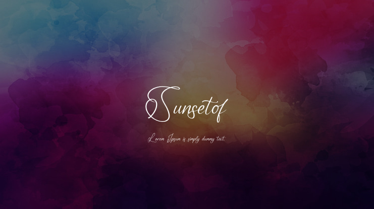 Sunsetof Font