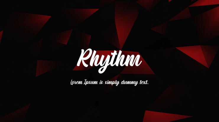Rhythm Font