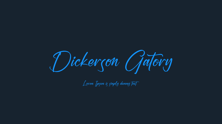 Dickerson Gatory Font