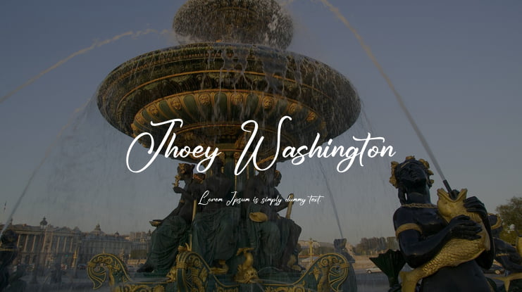Jhoey Washington Font