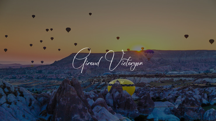 Giroud Victoryan Font