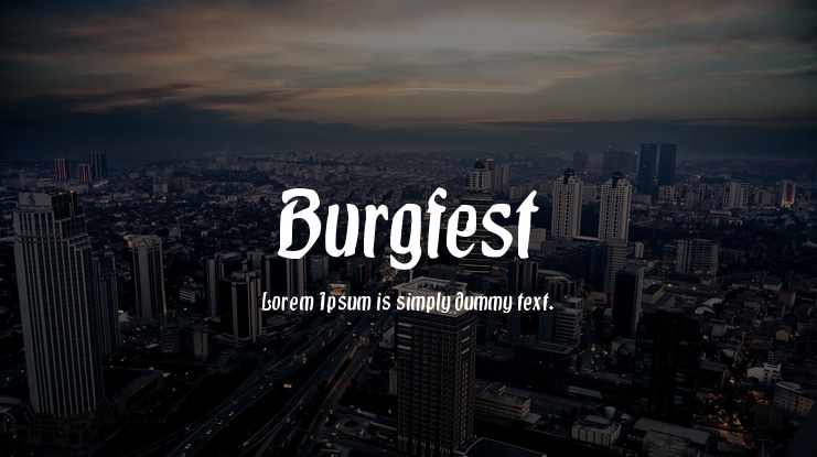 Burgfest Font