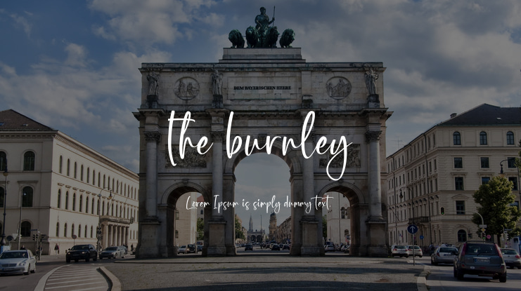 the burnley Font