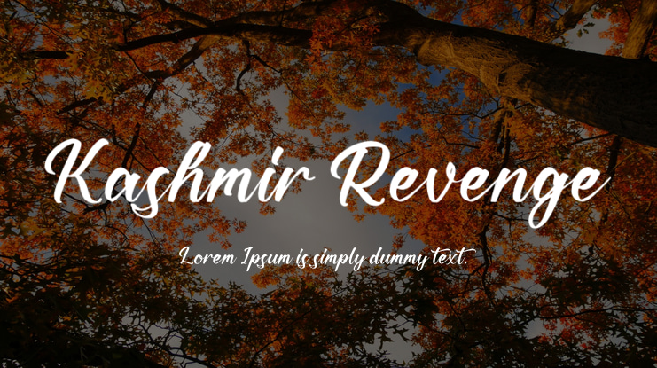 Kashmir Revenge Font