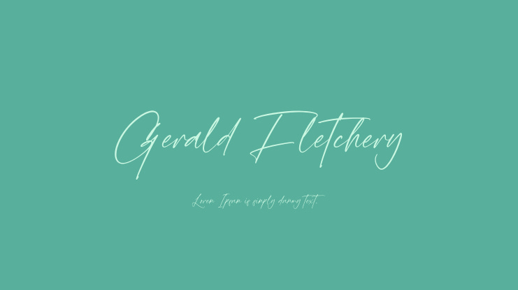 Gerald Fletchery Font