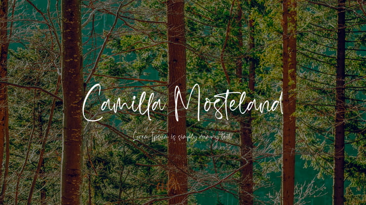 Camilla Mosteland Font