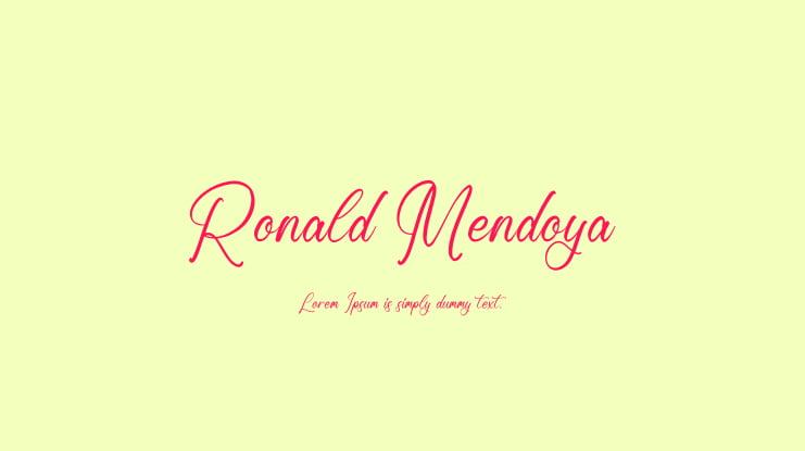 Ronald Mendoya Font