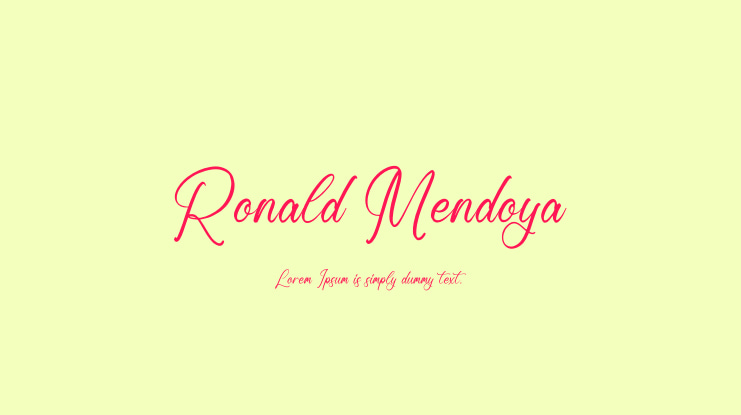 Ronald Mendoya Font