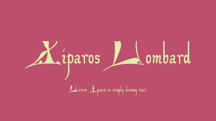 Xiparos Lombard Font