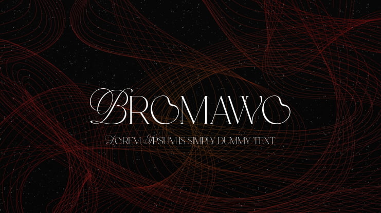 Bromawo Font