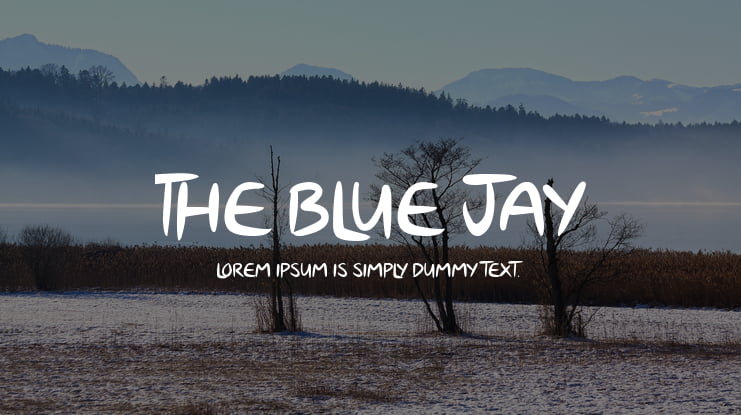 The Blue Jay Font