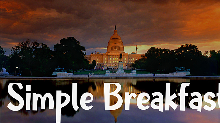 Simple Breakfast Font