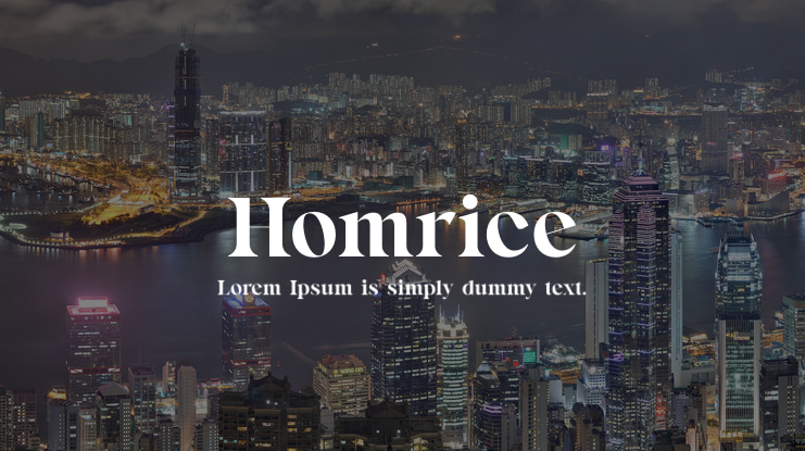 Homrice Font