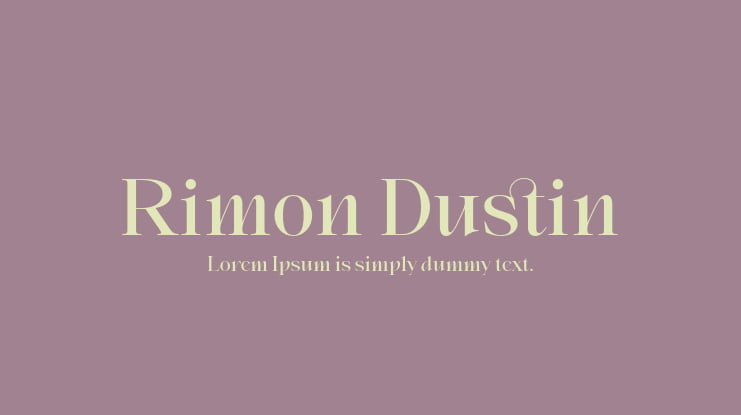 Rimon Dustin Font