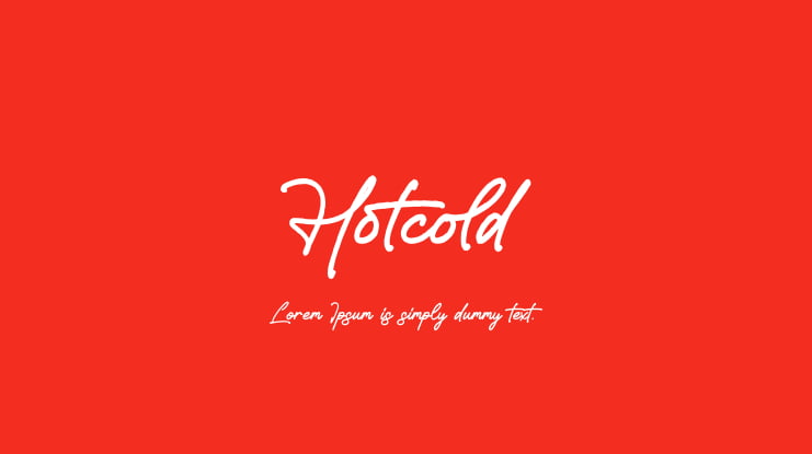 Hotcold Font