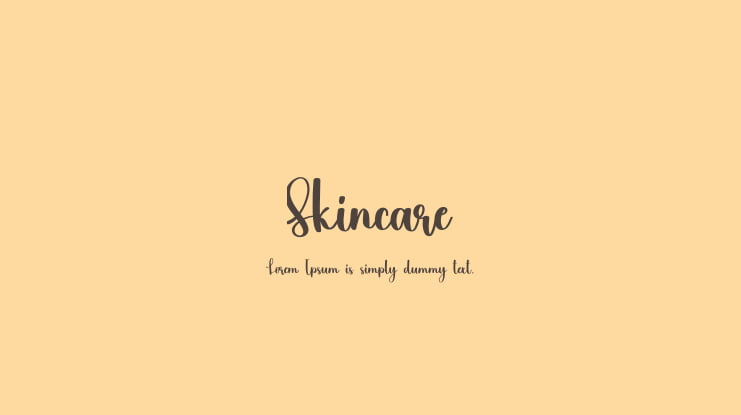 Skincare Font