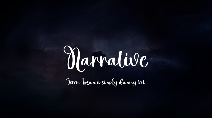 Narrative Font
