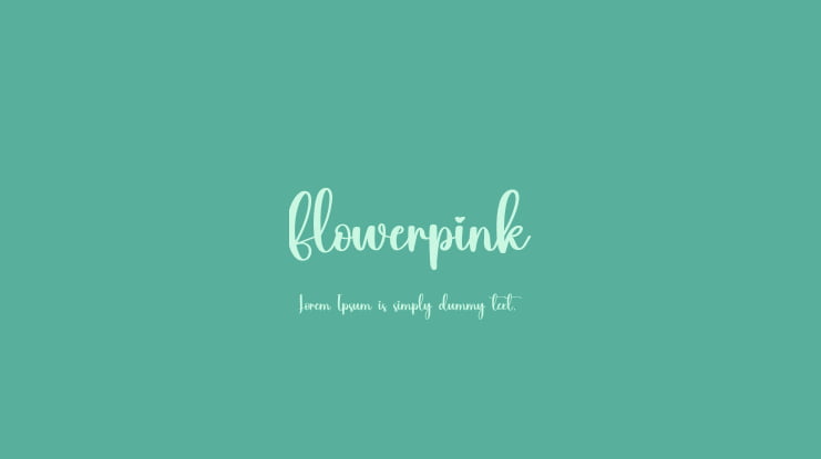Flowerpink Font