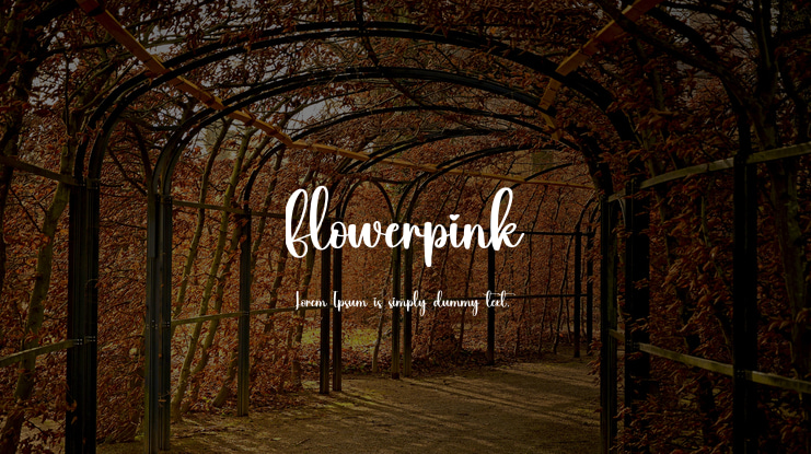 Flowerpink Font