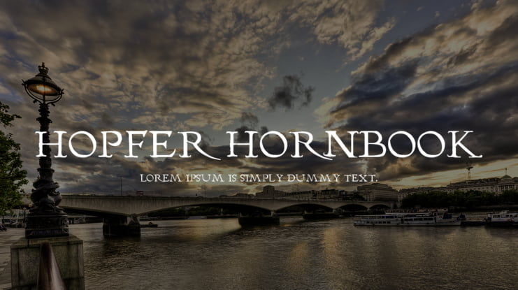 Hopfer Hornbook Font