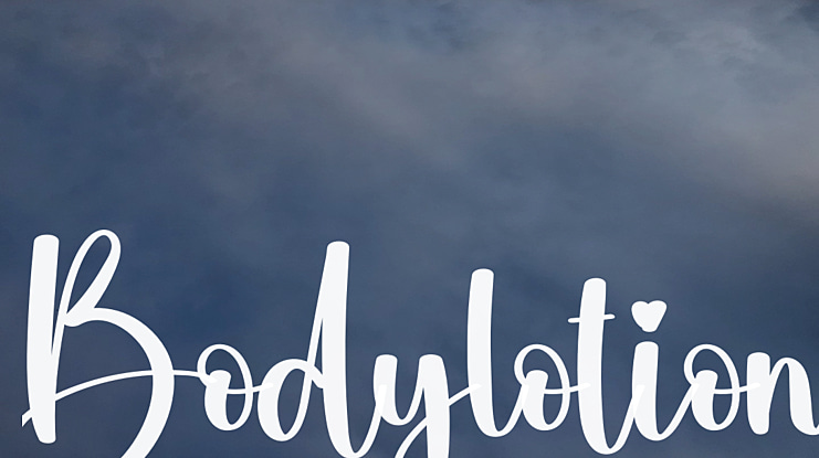 Bodylotion Font