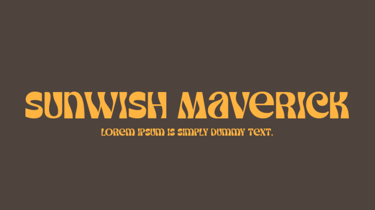 Sunwish Maverick Font