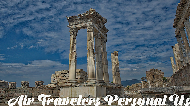 Air Travelers Personal Use Font Family