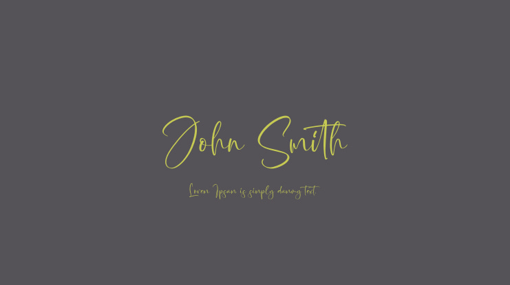 John Smith Font