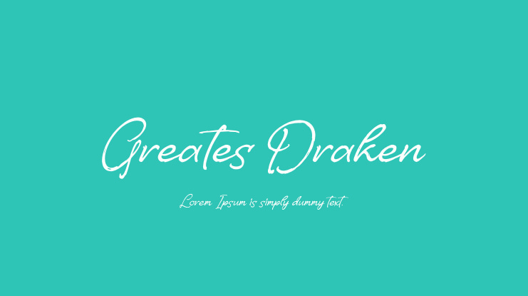 Greates Draken Font