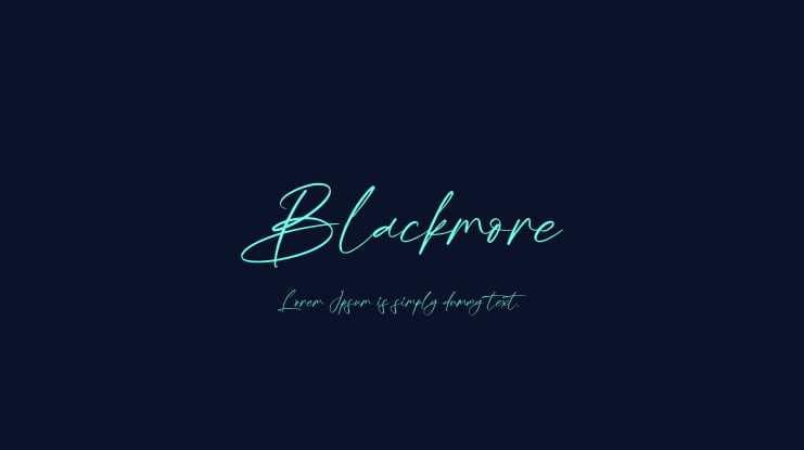 Blackmore Font