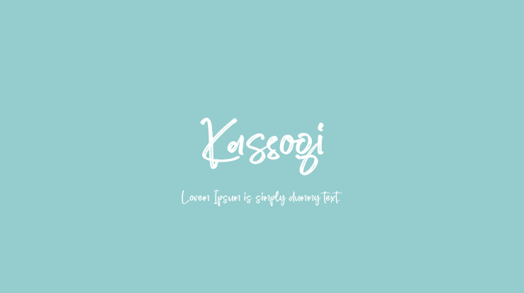 Kassogi Font