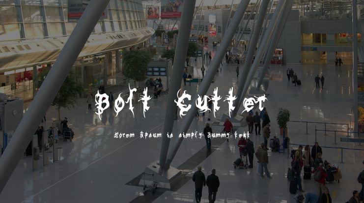 Bolt Cutter Font Family