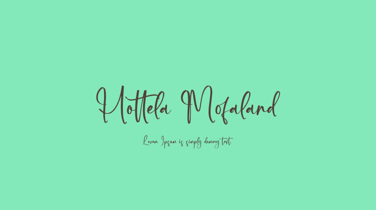 Hottela Mofaland Font