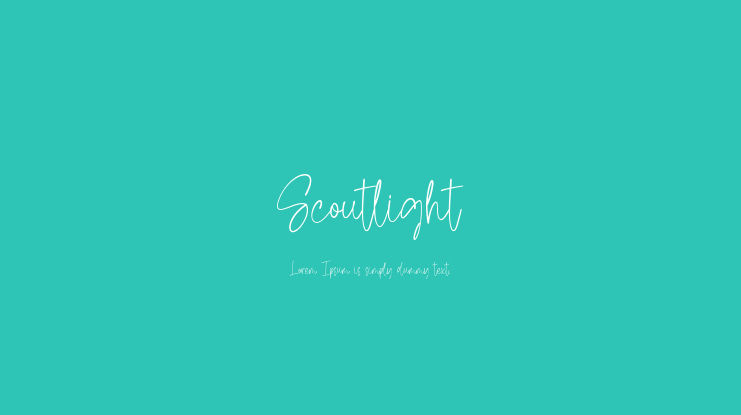 Scoutlight Font
