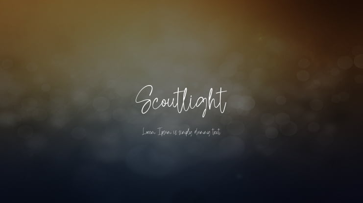 Scoutlight Font