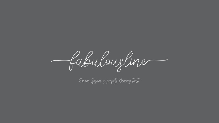 Fabulousline Font