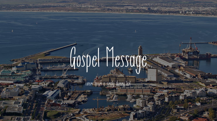 Gospel Message Font