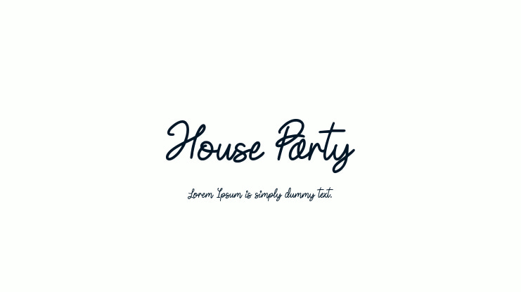 House Party Font