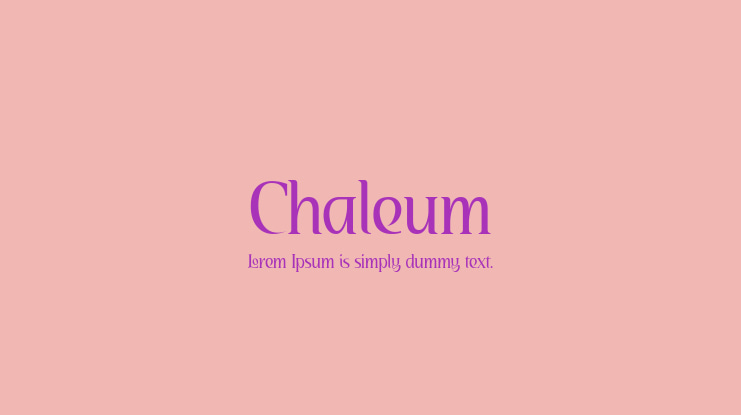 Chaleum Font