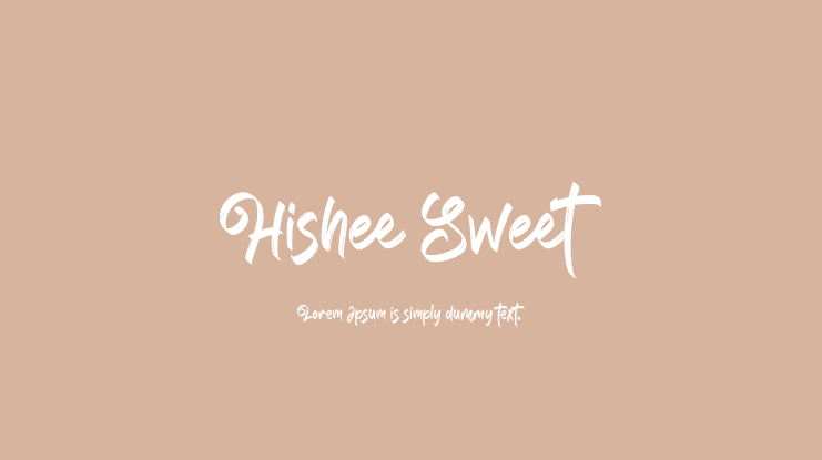 Hishee Sweet Font