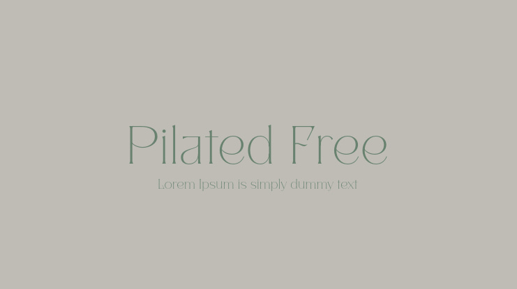 Pilated Free Font
