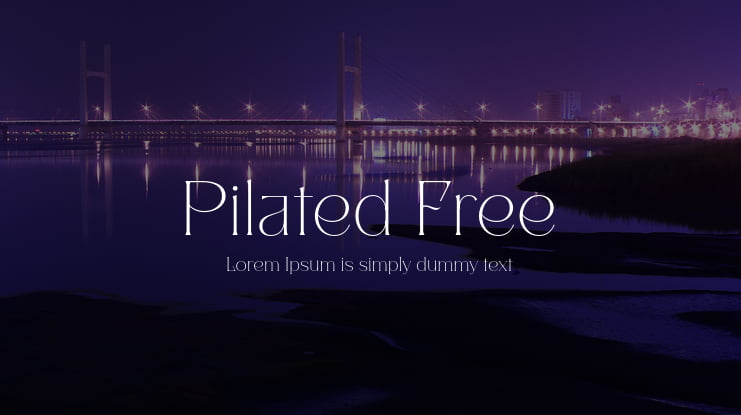 Pilated Free Font