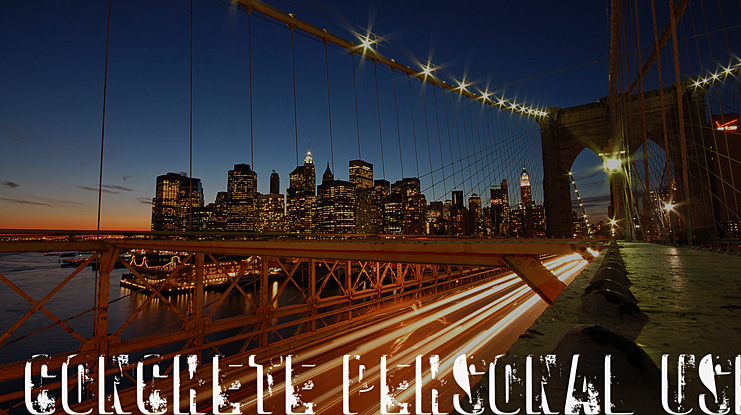 CONCRETE PERSONAL USE Font