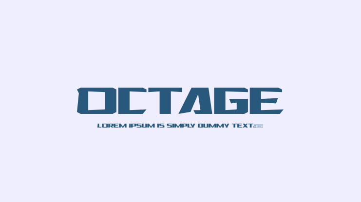 Octage Font
