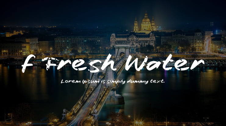 f Fresh Water Font