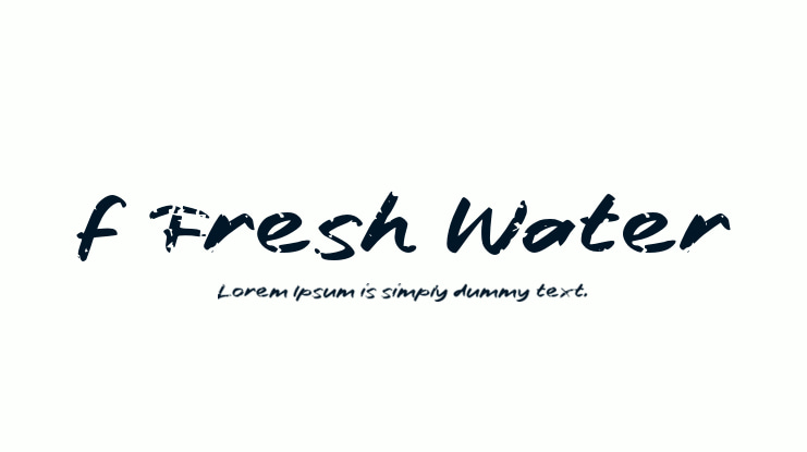 f Fresh Water Font