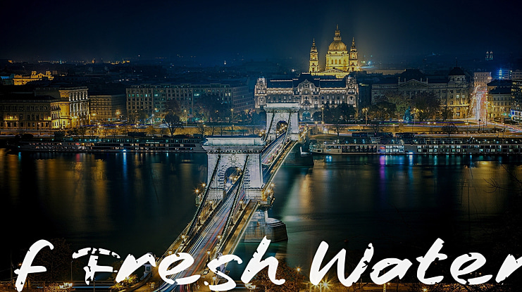 f Fresh Water Font