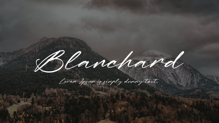Blanchard Font