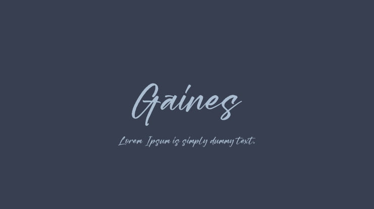 Gaines Font