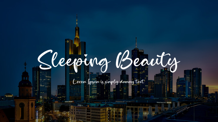 Sleeping Beauty Font